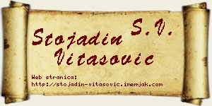 Stojadin Vitasović vizit kartica